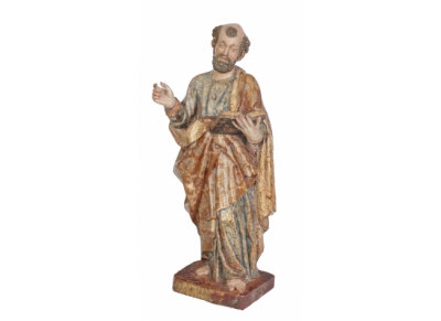 Evangelista.  Escultura seguidor de Gregorio Fernández, S. XVII. 