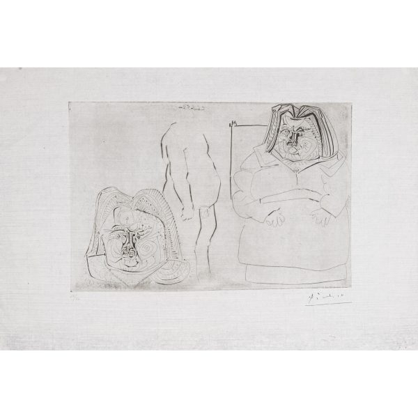 Pablo Ru&iacute;z Picasso (M&aacute;laga, 1881-Mougins, Francia, 1973)  Balzac.  Grabado al aguafuerte sobre papel. Firmado 