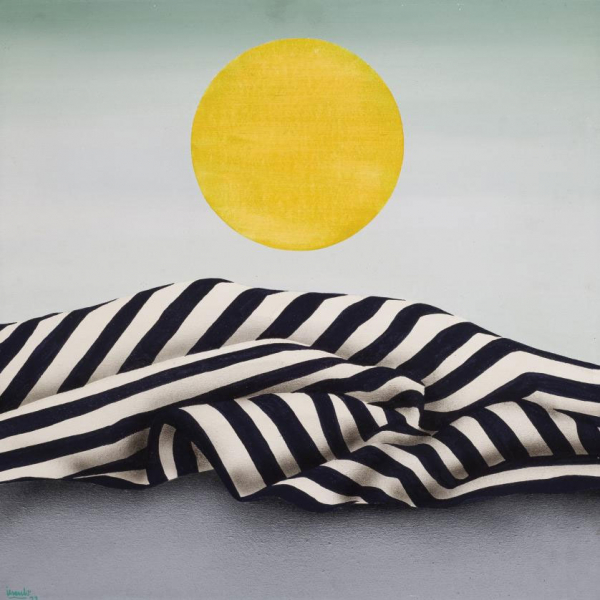 Eduardo Úrculo.   "Sin título (1973)". Óleo sobre lienzo. 