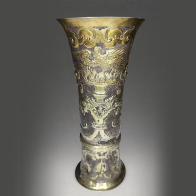Importante Copa Ortodoxa en plata del a&ntilde;o 1637.