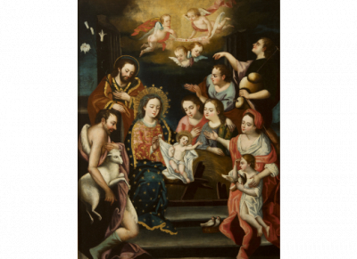 MANUEL DE SAMANIEGO (Quito, 1767- 1824) Adoraci&oacute;n de los pastores