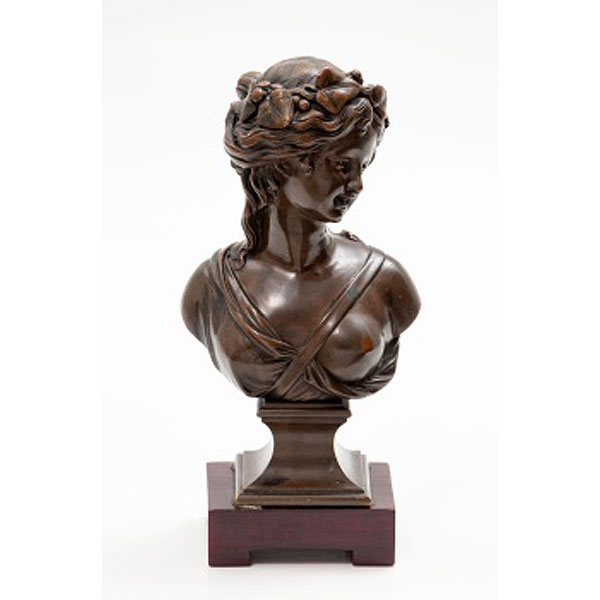 LOUIS VALENTIN ELIAS ROBERT  (1821 - 1874) "Dama con corona"