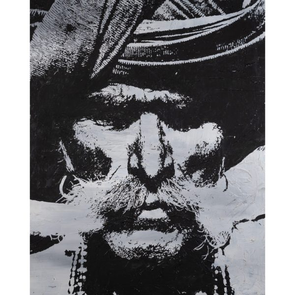 White Rabbit. Ricardo L&oacute;pez Ioannoni (Teramo, Italia, 1978)  The Original Punjab Man.  &Oacute;leo sobre tela. Firmado con sello al dorso.