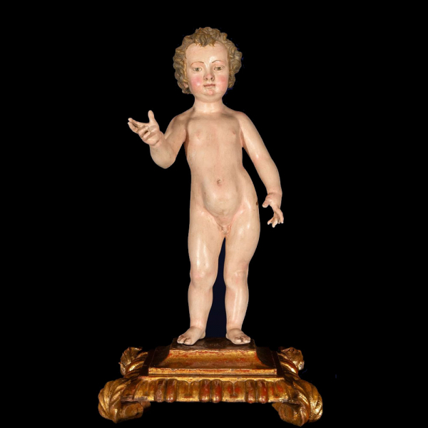 Importante &quot;Niño Dios Salvator Mundi&quot; atribuido a JUAN DE MESA (1583-Sevilla, 1627).