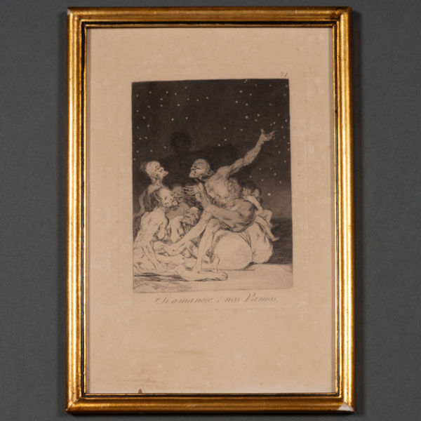 "Si amanece, nos vamos" nº 71 Autoría: FRANCISCO DE GOYA(Fuendetodos,1746-Burdeos, 1828)