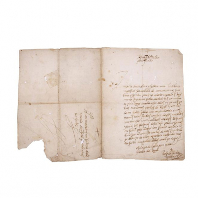 Rosa de Santa Mar&iacute;a. Carta a Mar&iacute;a de Us&aacute;tegui. 1614.