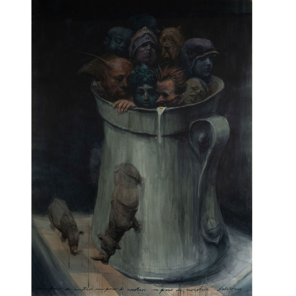 "A little about us", Roberto Fabelo (Camaguey, Cuba, 1950) , Arte Contempor&aacute;neo Latinoamericano del siglo XX. Acuarela 