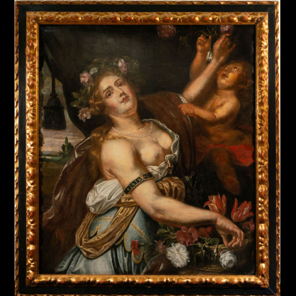 Alegoría de la Privamera, taller de Peter Paul Rubens, escuela flamenca del siglo XVII.