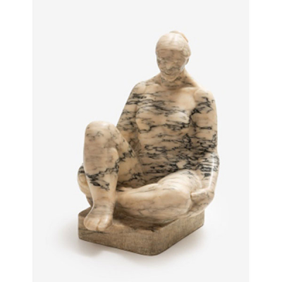 JOSÉ BORLAF REBOLLAL  (Bilbao 1926 - 1994) &quot;Desnudo femenino&quot;  mármol