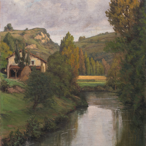 &quot;Paisaje del Alto de Deba&quot;.  ÁNGEL CABANAS OTEIZA 