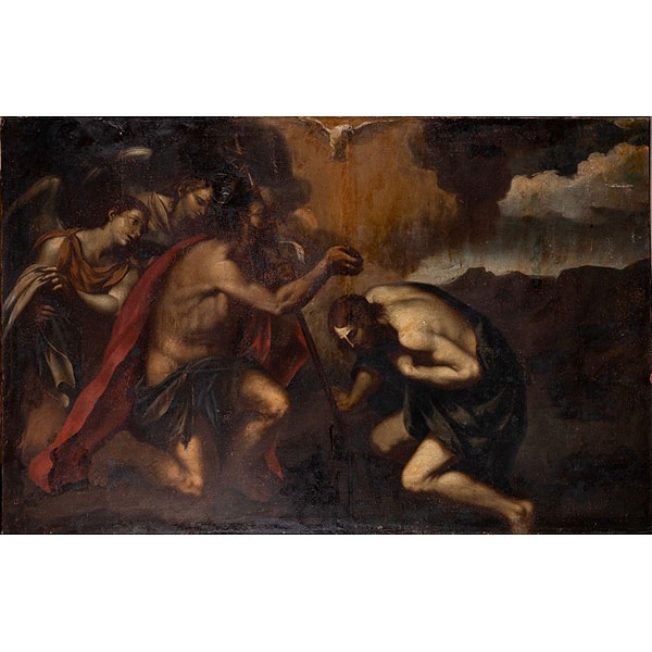 Escuela española S.XVII "Bautismo de Cristo"
