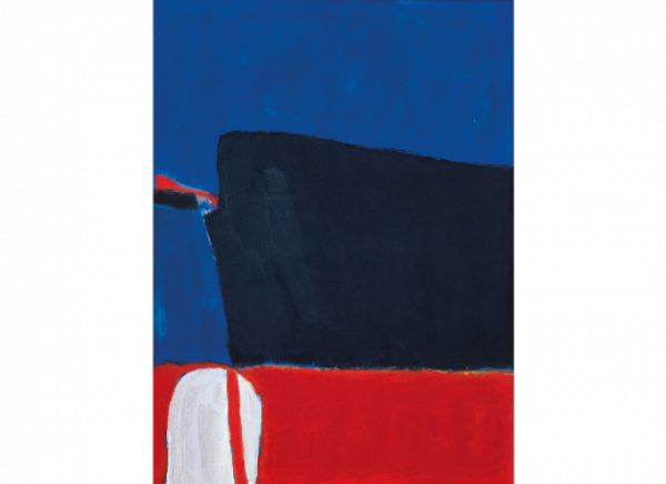 JOSÉ GUERRERO (Granada, 1914 - Barcelona, 1991)  Cumbre, 1975   Óleo sobre lienzo. 