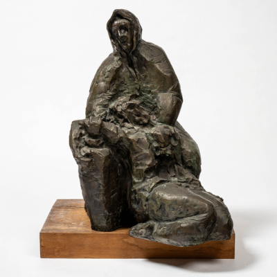 "Piedad".  Reinaldo (1944). Escultura en bronce. 1975. 