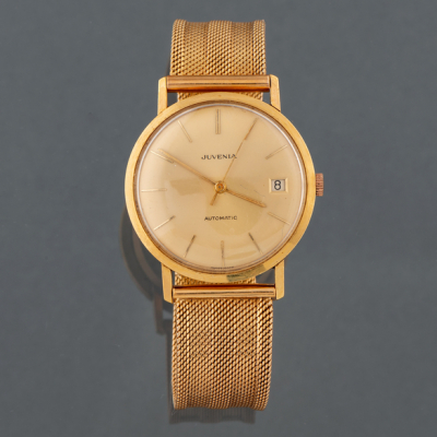 JUVENIA, Reloj de pulsera de caballero en oro amarillo de 18kt.