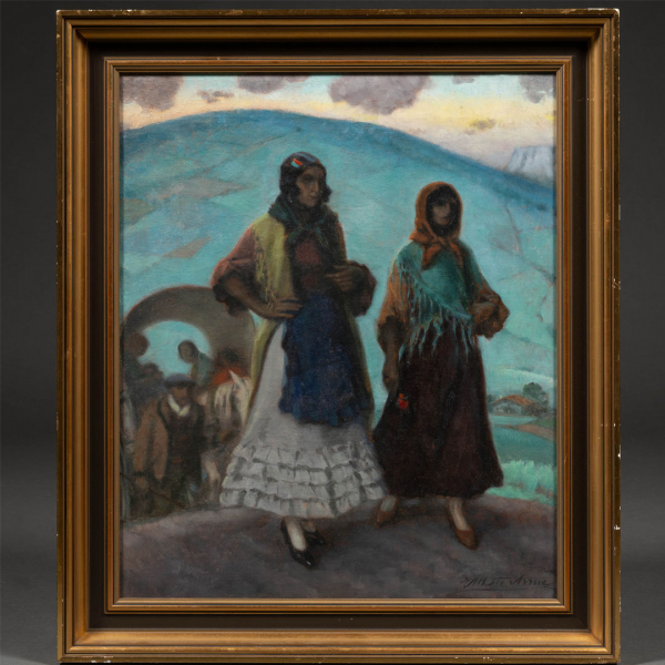 "Gitanas Vascas"  ALBERTO ARRUE (Bilbao, 1878 -Llodio, 1977) 