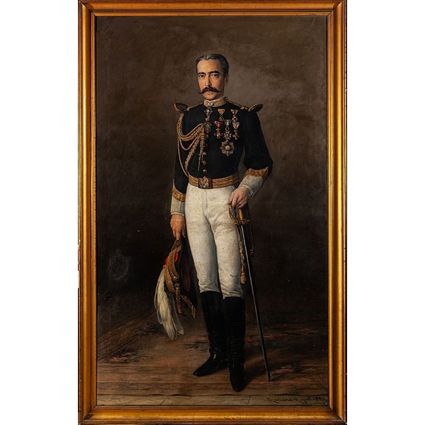 Mariano de Miguel González "Retrato de Mariano de Azara López Fernández de Heredia, IV Marqués de Nibbiano con uniforme militar"
