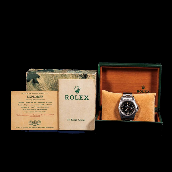 MUY RARO ROLEX EXPLORER II 1655 "FRECCIONE" "STEVE MCQUEEN" FULL SET AÑO 1980.