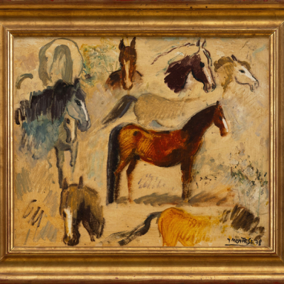 &quot;Cabezas de caballo&quot;   JESÚS MONTES IRIBARREN (Irún, 1940) 