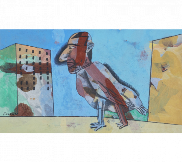 ANTONIO SEGUÍ (Villa Allende, 1934 - Buenos Aires, 2022)  S.T, 1998   Mixta sobre cartón. 