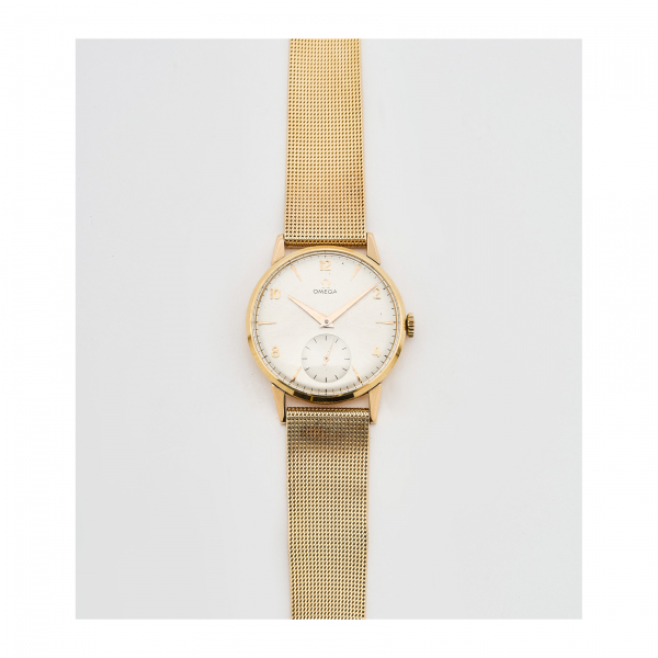 OMEGA. Reloj de pulsera para caballero. En oro, c.1950.  
