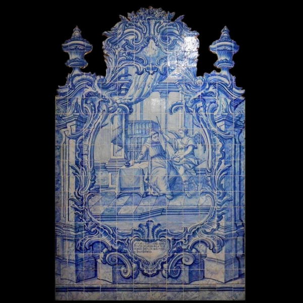 Gran Composición azulejera portuguesa de San Antonio, siglo XVIII. 