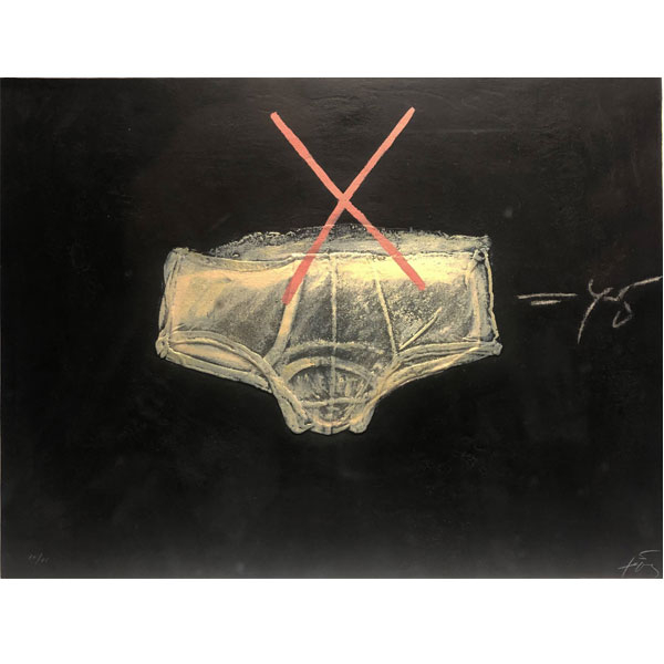 Antoni Tàpies &quot;Roba Interior&quot; (1972) .   Grabado al carborundum Papel Guarro especial 