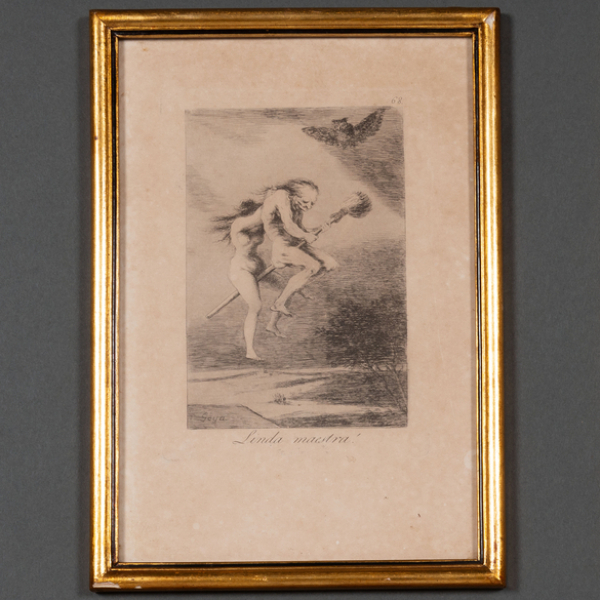 "Linda Maestra!" nº 68 Autoría: FRANCISCO DE GOYA(Fuendetodos,1746-Burdeos, 1828)