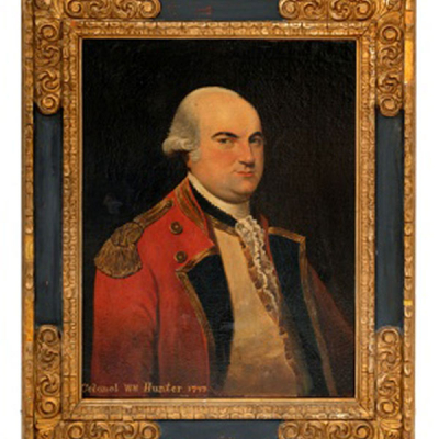 ESCUELA INGLESA  (Pp. S. XIX) &quot;Retrato de Coronel &quot;