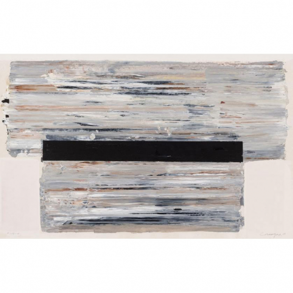 Rafael Canogar. P-14-10 &Oacute;leo sobre pankasteer. Firmado y fechado (10)