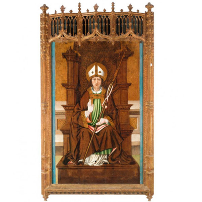 Escuela Aragonesa S. XV &quot;San Blas&quot;. Óleo sobre tabla  