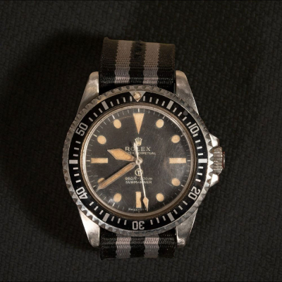 Raro Rolex Submariner Military "Milsub" en acero, a&ntilde;o 1978.