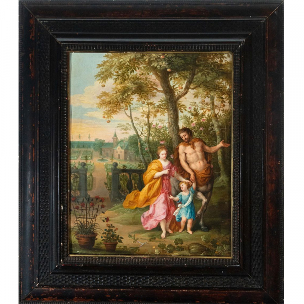 Excepcional Cobre atribuído-manera de Hendrick Van Balen, flamenco, siglo XVII. 