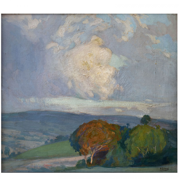 "Paisaje de Galicia".  FRANCISCO LLORENS DIAZ (A coruña, 1874-1948).  