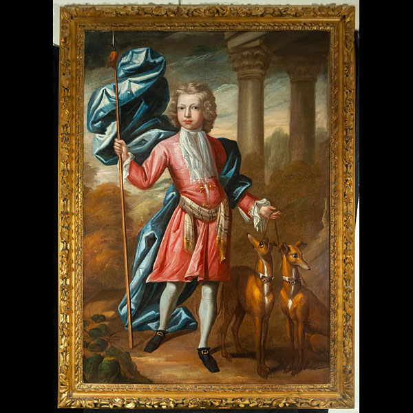 Retrato de Joven Noble - Siglo XVIII - Escuela Barroca Francia.