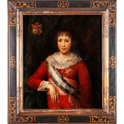 Escuela espa&ntilde;ola ffs.S.XVIII, c&iacute;rculo de Antonio Carnicero "Retrato de ni&ntilde;o"