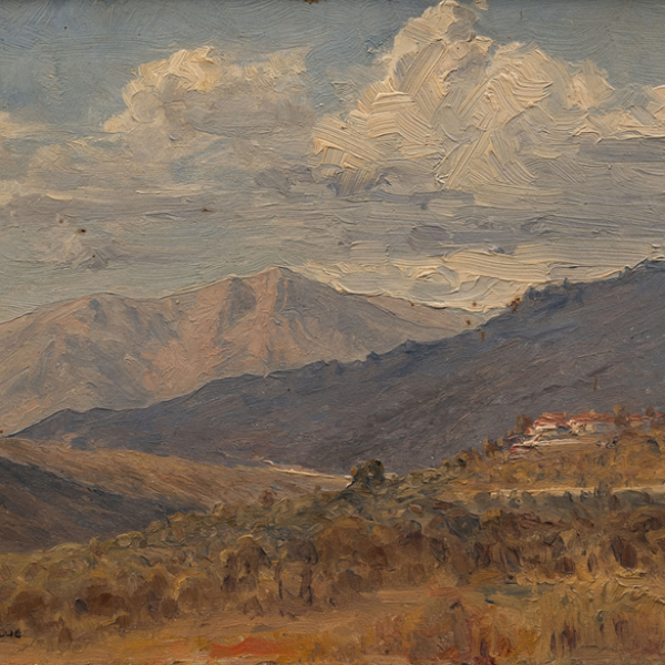&quot;Paisaje de torrelodones&quot; C. 1915.  JOSE DE CASENAVE Y PEREZ (Escuela Española, S. XIX-XX)