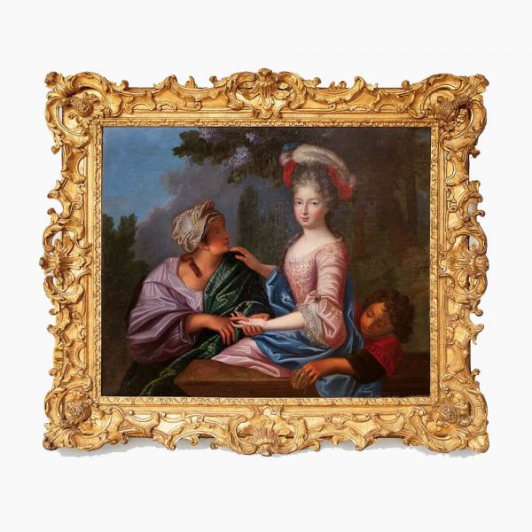 PIERRE GOBERT (Fontainebleau, 1662 – París, 1744) "Retrato de la Duquesa de Borgoña" (h.1710).   Óleo sobre lienzo.