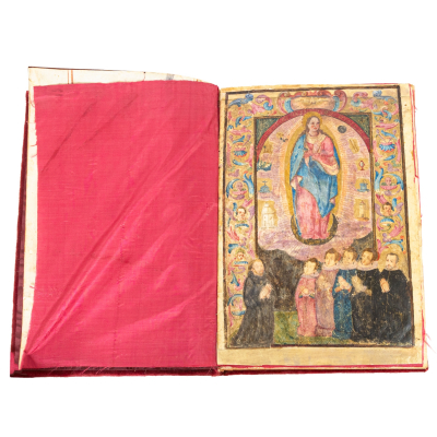 Escuela espa&ntilde;ola, s.XVII.  Ejecutoria de hidalgu&iacute;a de Juan Mu&ntilde;oz de Granada, 1633.  Carta ejecutoria en letra renacentista sobre pergamino. 