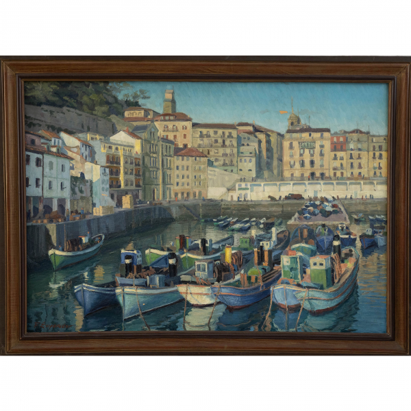 "Puerto de San Sebastián"  FELIPE EMPERADOR(Pamplona, 1945-?) 