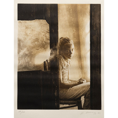 &quot;Contraluz&quot;   EDUARDO NARANJO (Badajoz, 1944) Grabado/papel