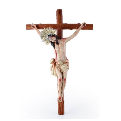 “Cristo” Escultura en madera tallada y policromada