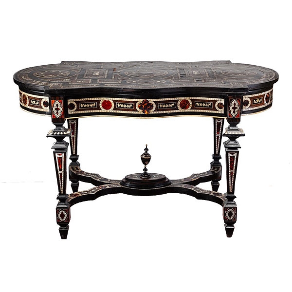 Mesa de centro italiana ebonizada 