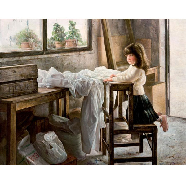 Soledad Fernández Ramos.  &quot;Patricia&quot;. Óleo sobre lienzo.