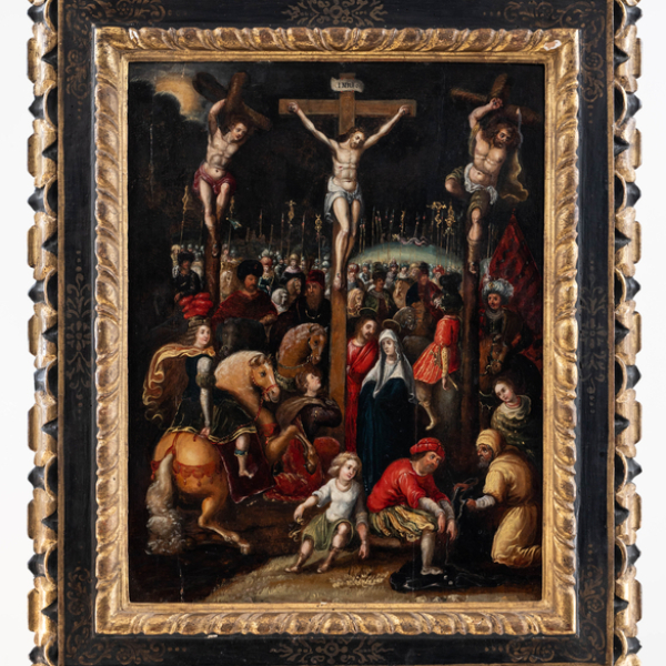 "La crucifixi&oacute;n" SEGUIDOR DE LOUIS CAULLERY (c. 1580-1621) &Oacute;leo/Tabla