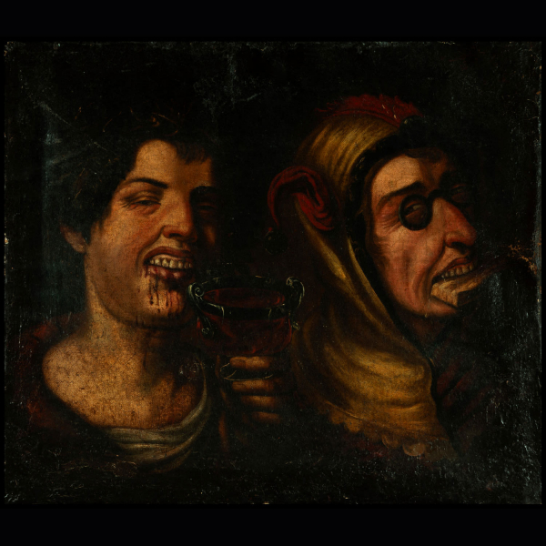 Pareja de Arlequines Grotescos - Niccolo Frangipane (Padua, documentado de 1563 a 1597).