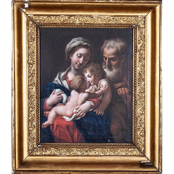 Escuela Italiana S. XVIII “Sagrada familia con San Juanito”