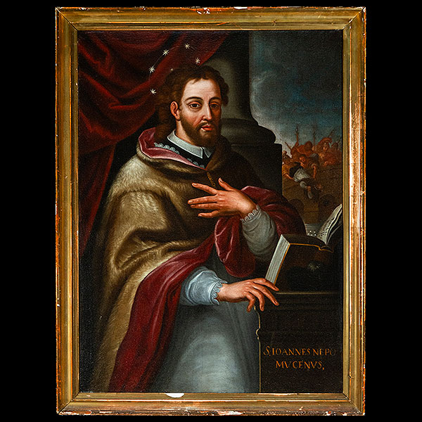 Escuela Novohispana del siglo XVII - San Juan de Nepomuceno.