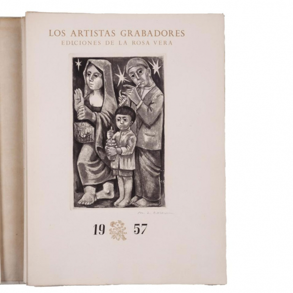 "LOS ARTISTAS GRABADORES" Ediciones de la Rosa Vera, 1956. 24 grabados acompa&ntilde;ados de su texto