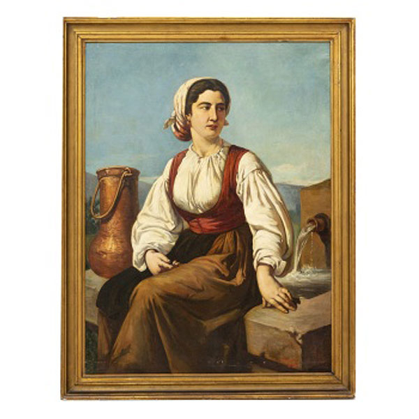 J. LLOVERAS  (S. XIX) "Aguadora"