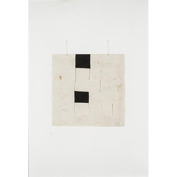 Eduardo Chillida.  &quot;Gravitación Nº 10 (1989)&quot;. Tinta sobre papeles Amate